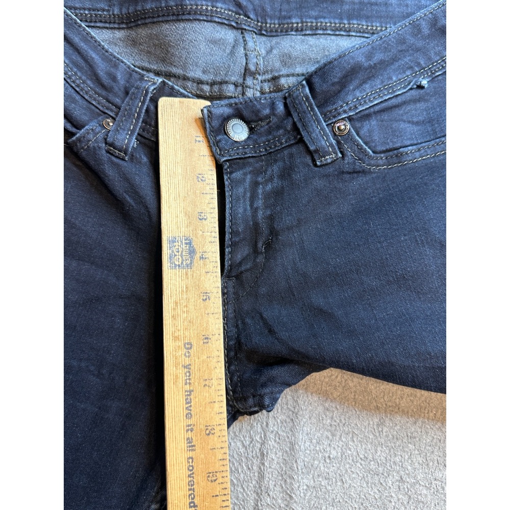 Vintage Levis Skinny Jeans Womens 9M Dark Wash Indigo Stretch Denim Low Rise Y2K - Picture 12 of 16